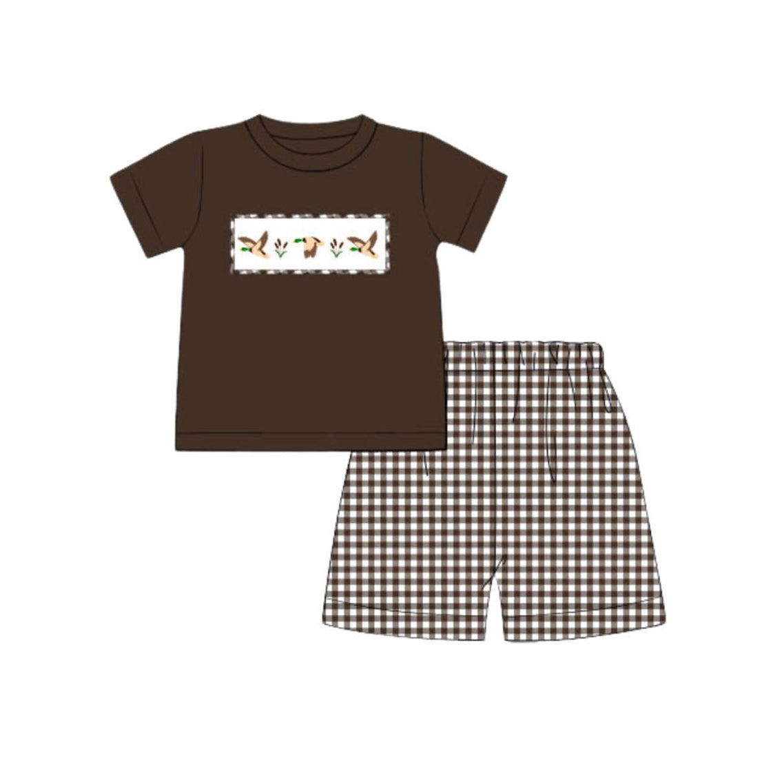 6.6BSSO1545 Duck Brown Boys Suit