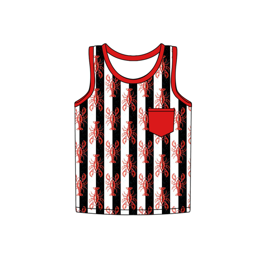 3.7BT1191 Lobster striped top