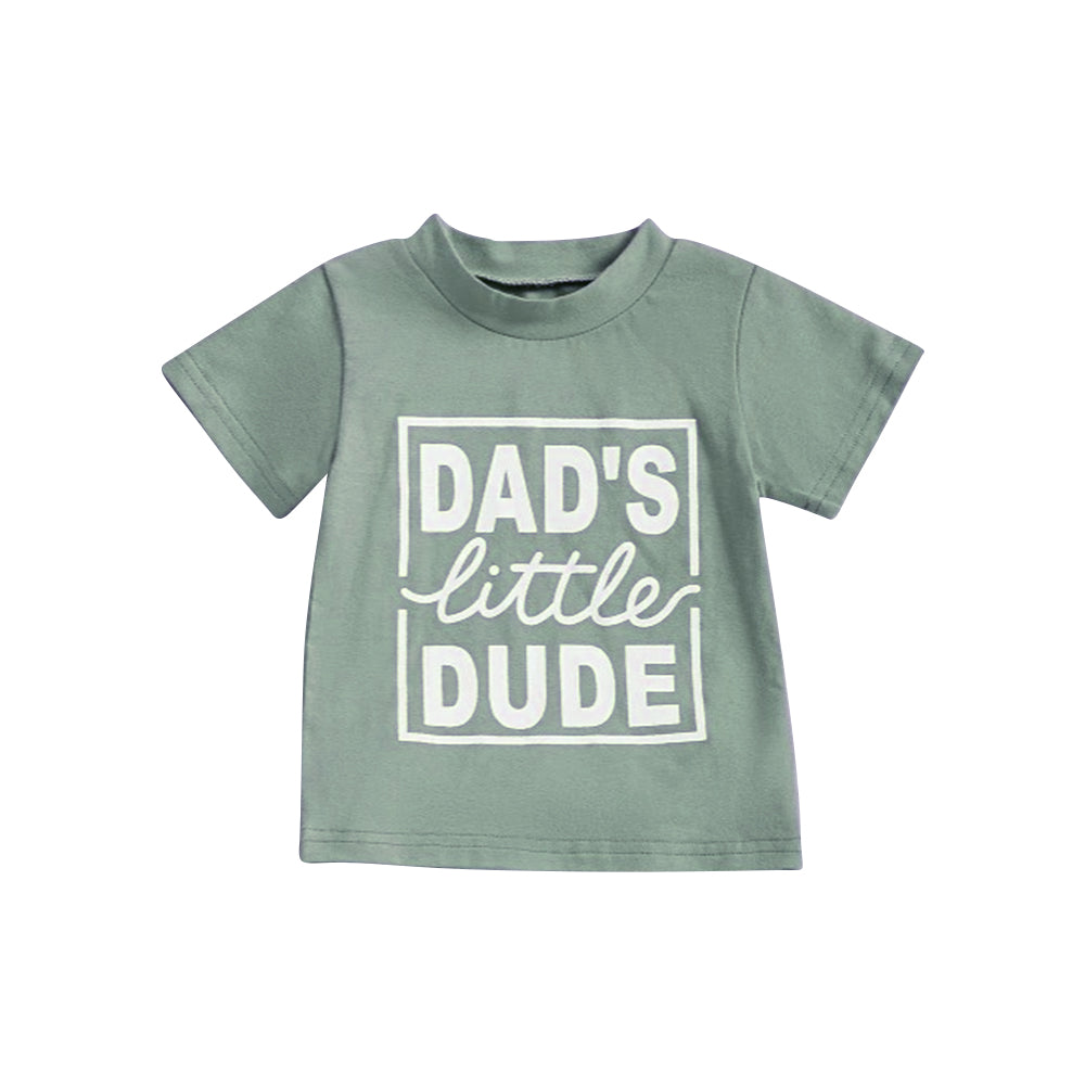 3.27BT1223 Letter Green Short Sleeve