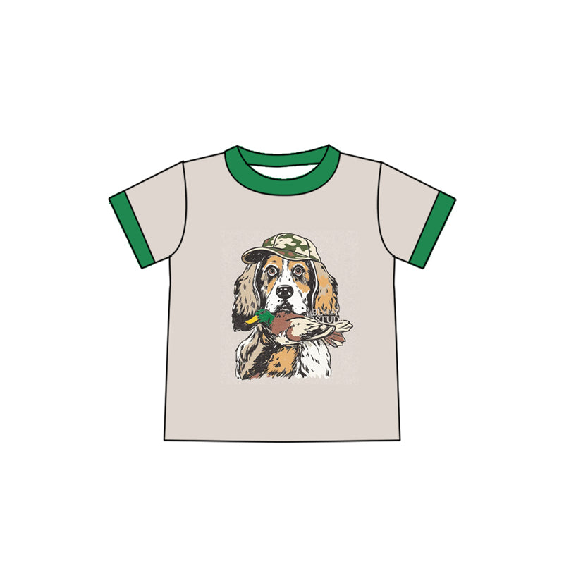 6.4 BT1236 Puppy green short-sleeved top
