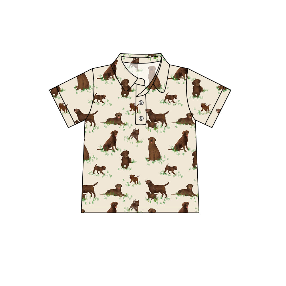 7.28BT1299 Puppy Short Sleeve Top
