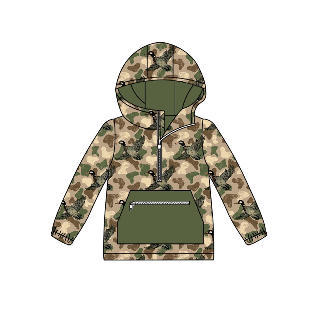 X905 BT1347 Duck Camouflage Hooded Top