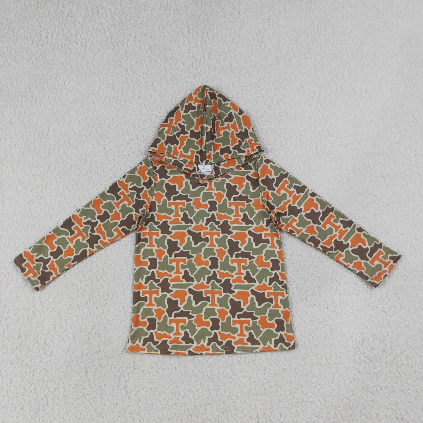 NEW RTS NO MOQ milk silk BT1856 Baby Boys Camo Long Sleeve Team Casual Hoodies Top