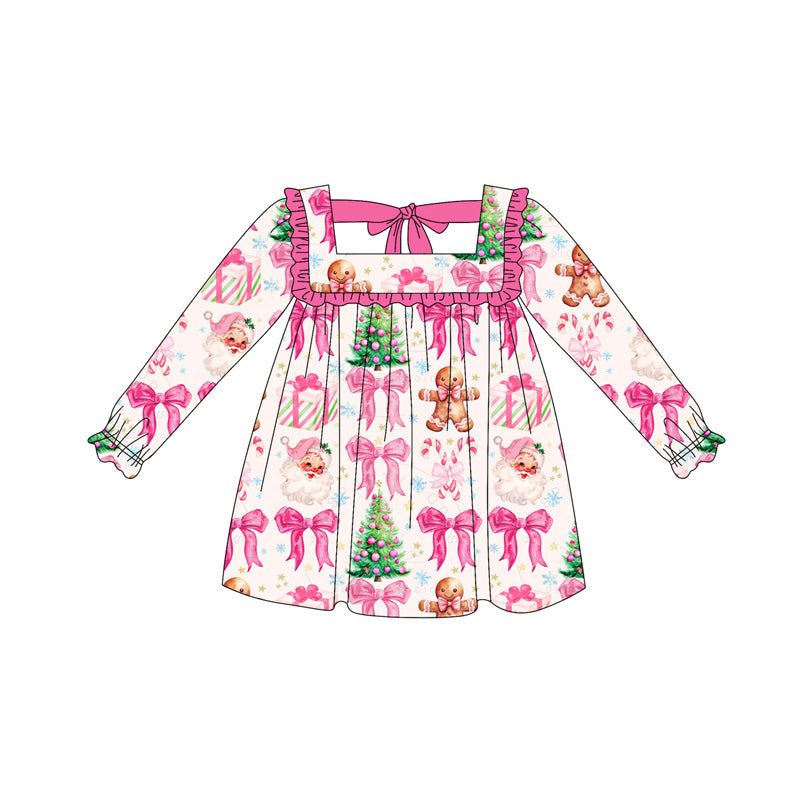 5.17GLD1055 Christmas Gingerbread Collar Dress