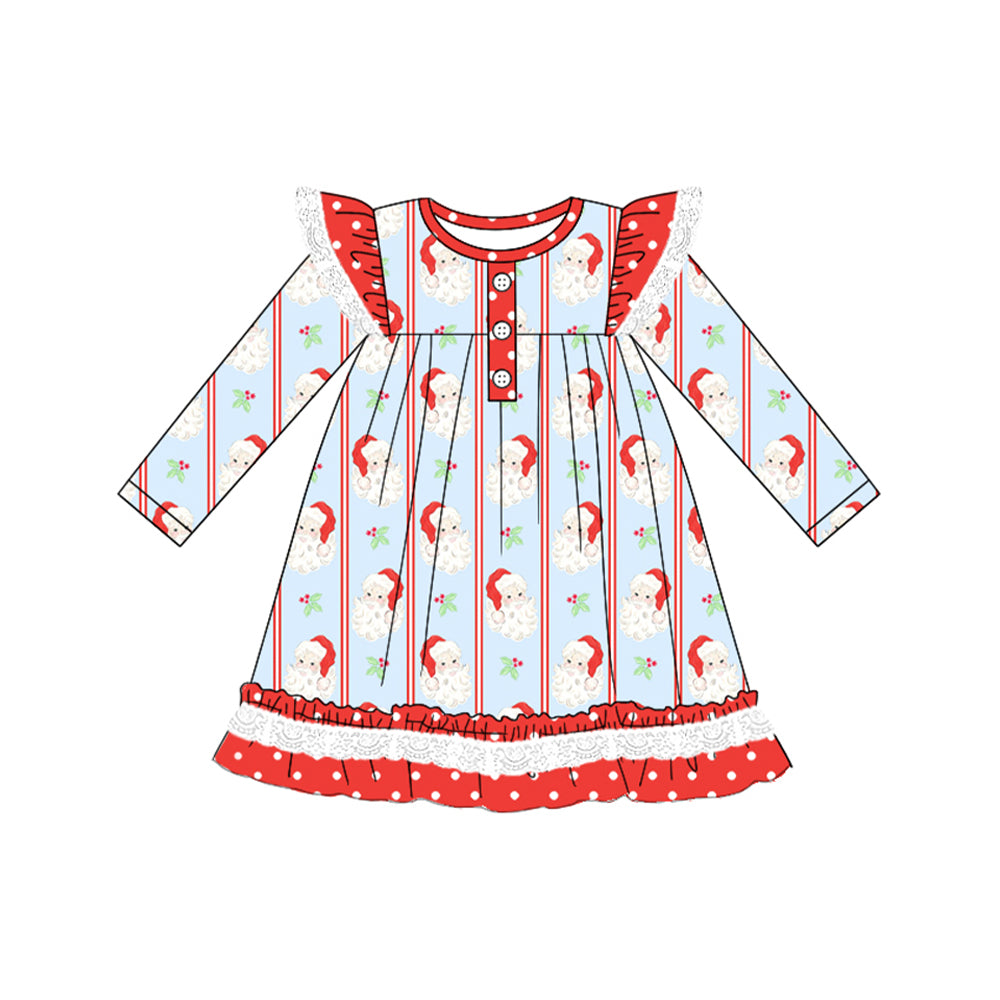 5.19GLD1066 Santa Claus long-sleeved dress