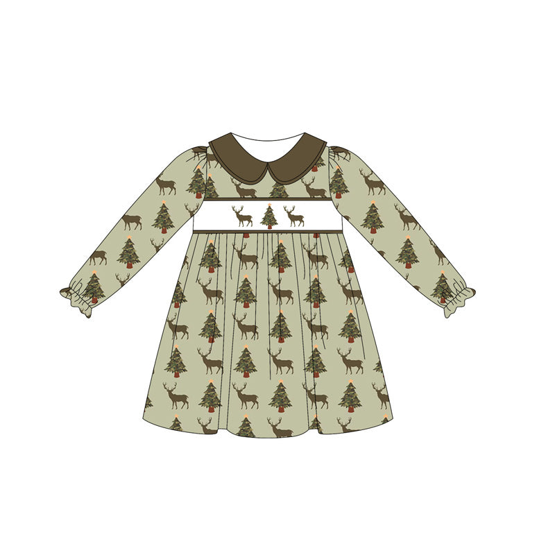 5.22 GLD1081 Long-sleeved deer girl dress