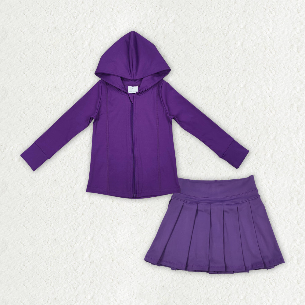 7.17GLD1192 Purple Yoga Suit