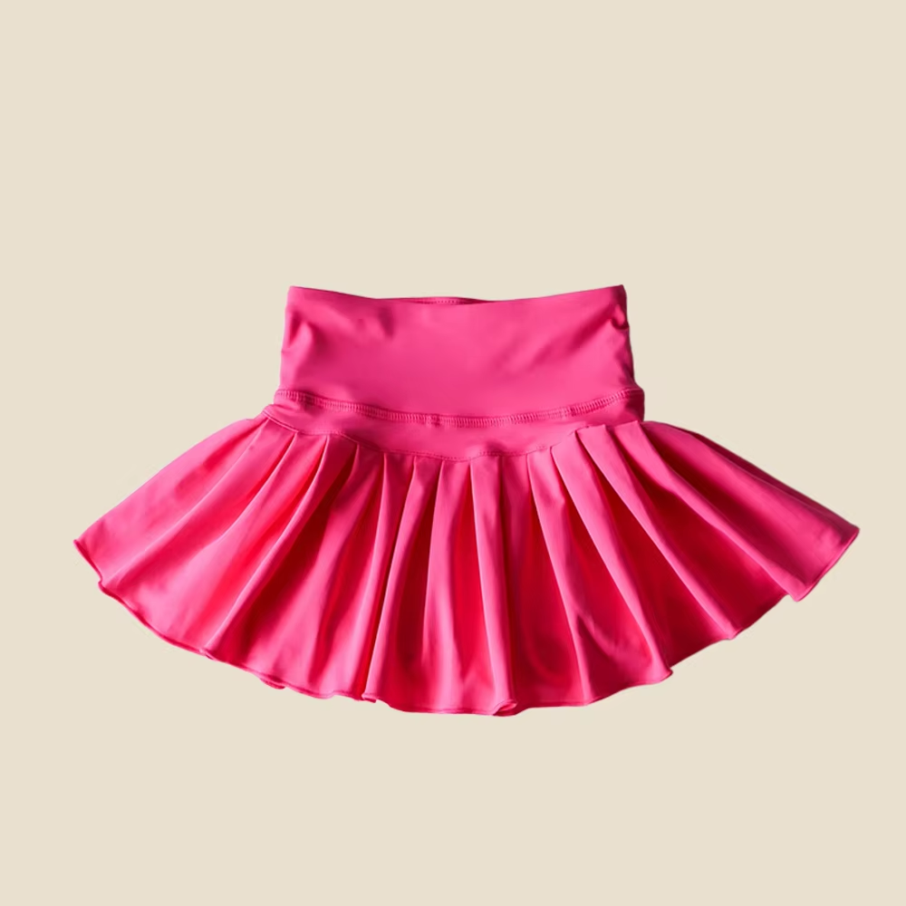 3.28GLK0079 Rose red short skirt