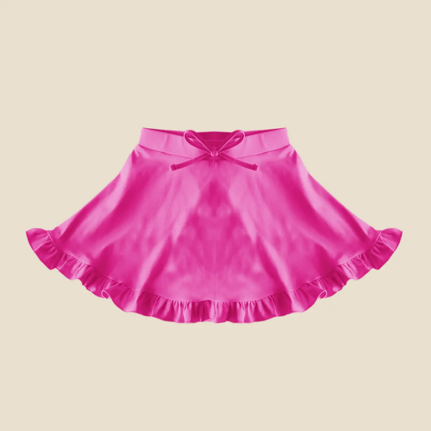 4.4GLK0089 Rose Red Girl Yoga Skirt