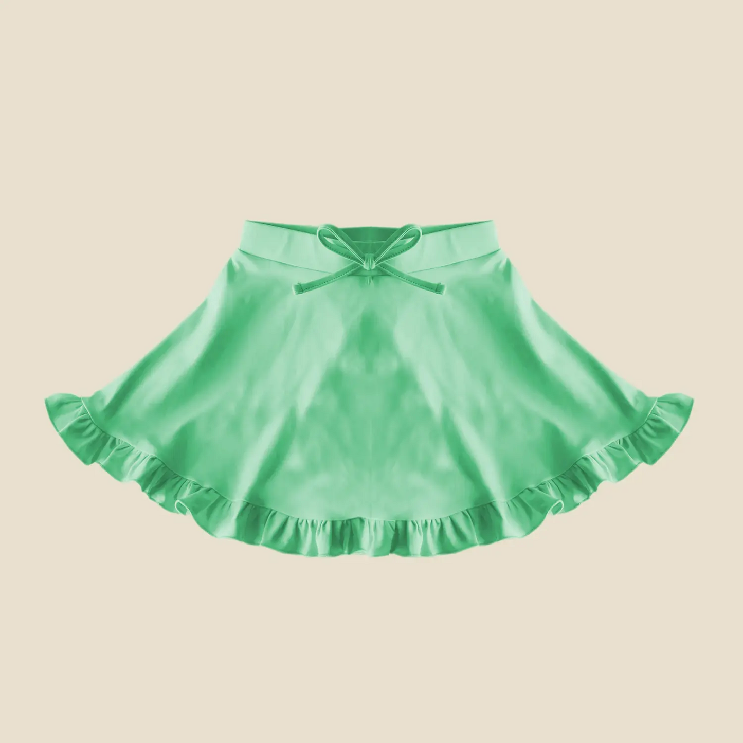 4.4GLK0091 Green Girls Yoga Skirt