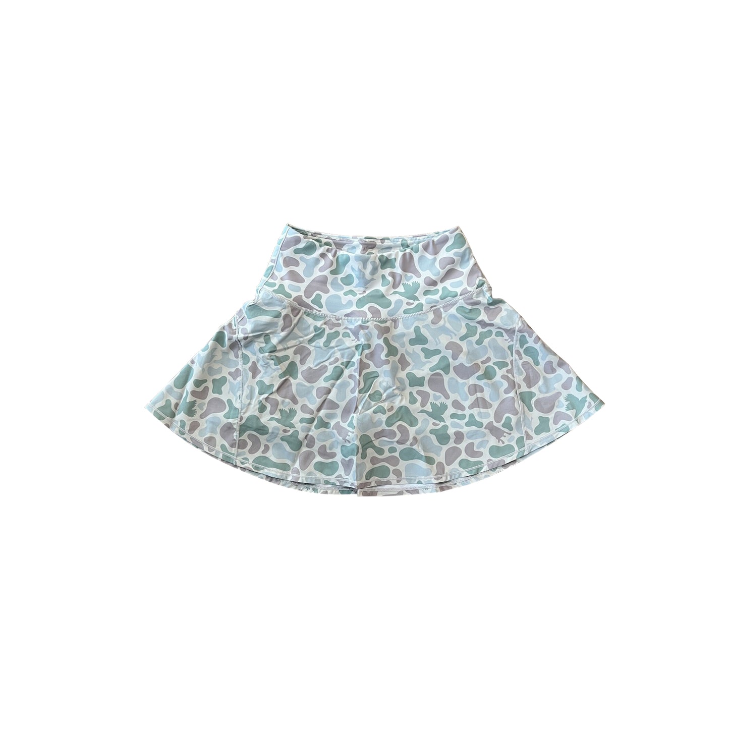 7.29GLK0128 Green Leopard Print Yoga Skirt