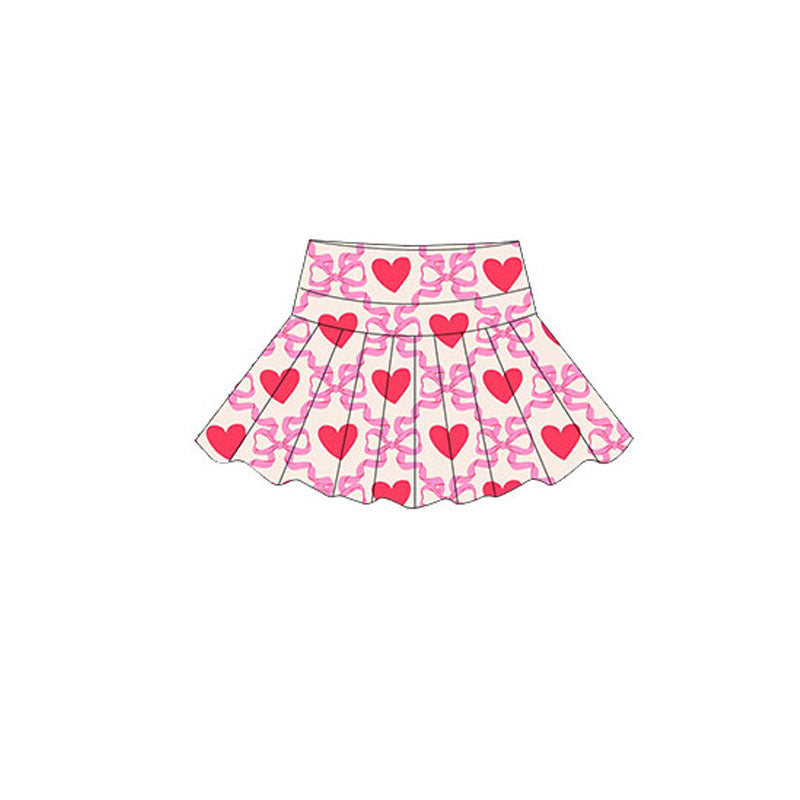X10.21 GLK0152 Heart Bow Yoga Skirt