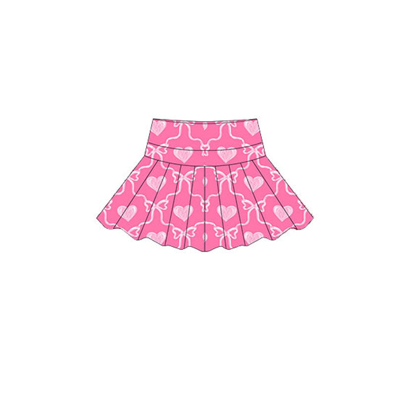 X10.21 GLK0154 Heart Bow Yoga Skirt