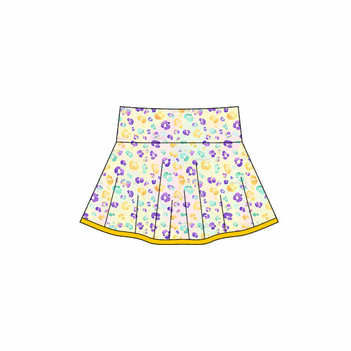 X10.22 GLK0162 Leopard Print Yoga Skirt