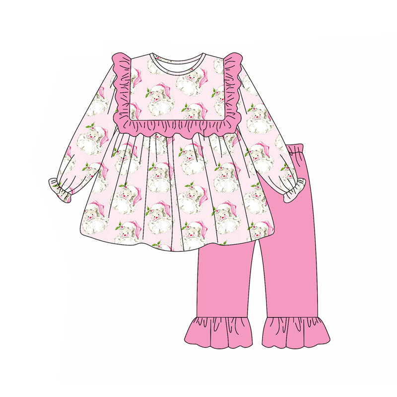 5.14GLP2345 Pink Santa Claus long-sleeved suit