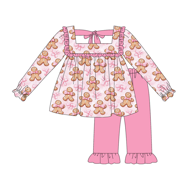 5.17GLP2363 Gingerbread Pink Long Sleeve Suit