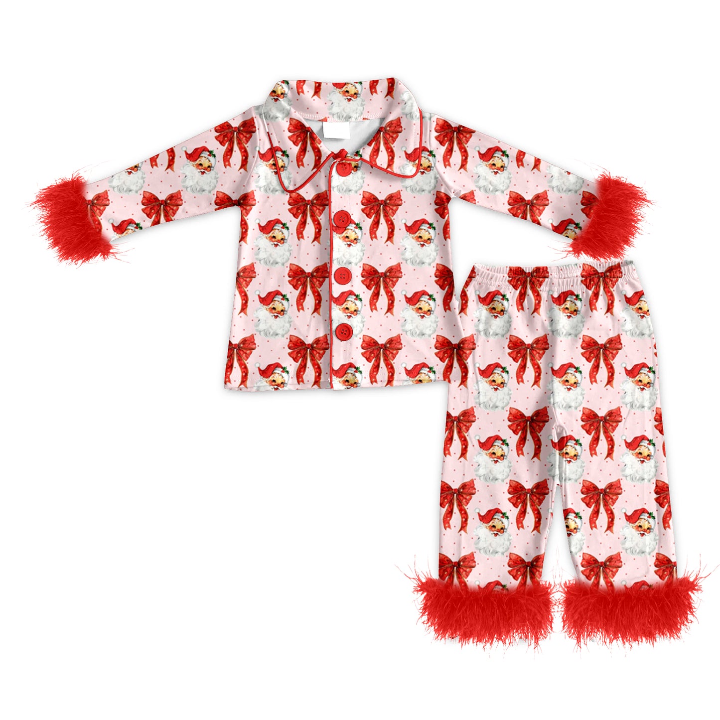 5.17GLP2373 Santa Claus Red Plush Set