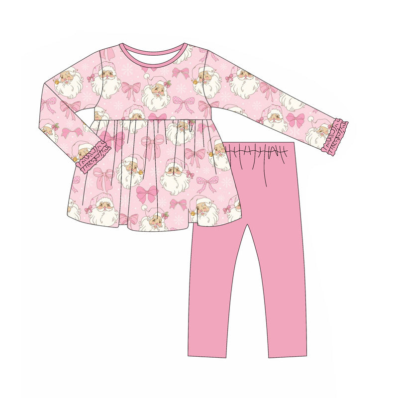 6.7GLP2470 Pink Santa Claus Bow Set