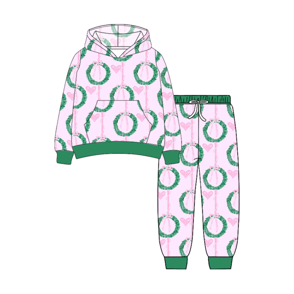 6.27GLP2545 Love Christmas Tree Hooded Long Sleeve Suit