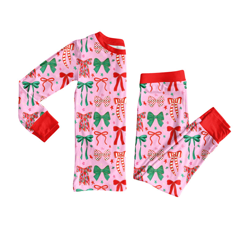 7.28GLP2624 Bowknot Long-sleeved Suit