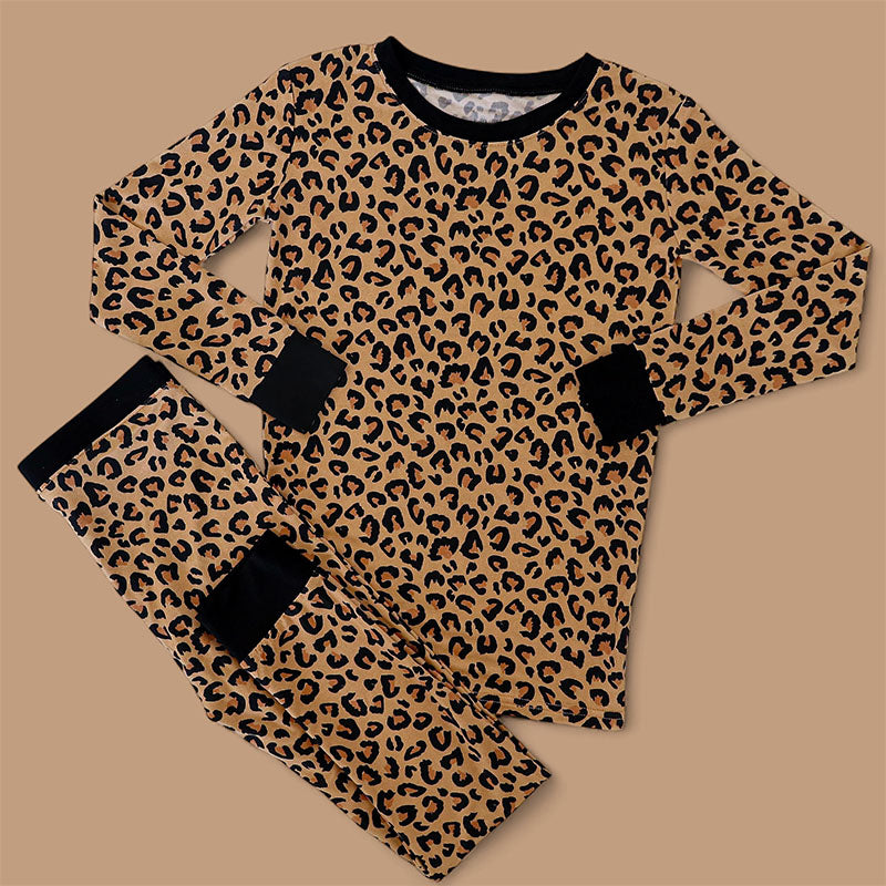 7.26 GLP2638Leopard print long-sleeved suit