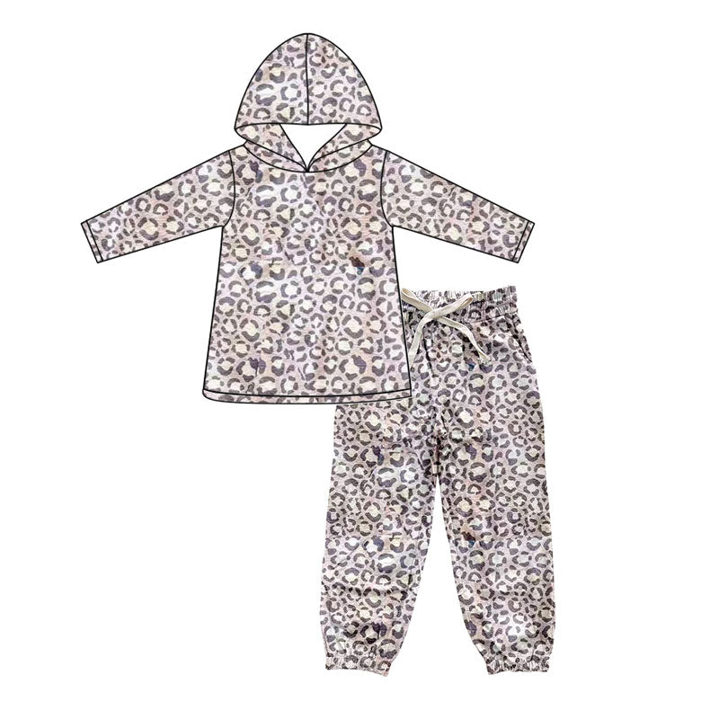 X913 GLP2742 Gray Hooded Drawstring Suit