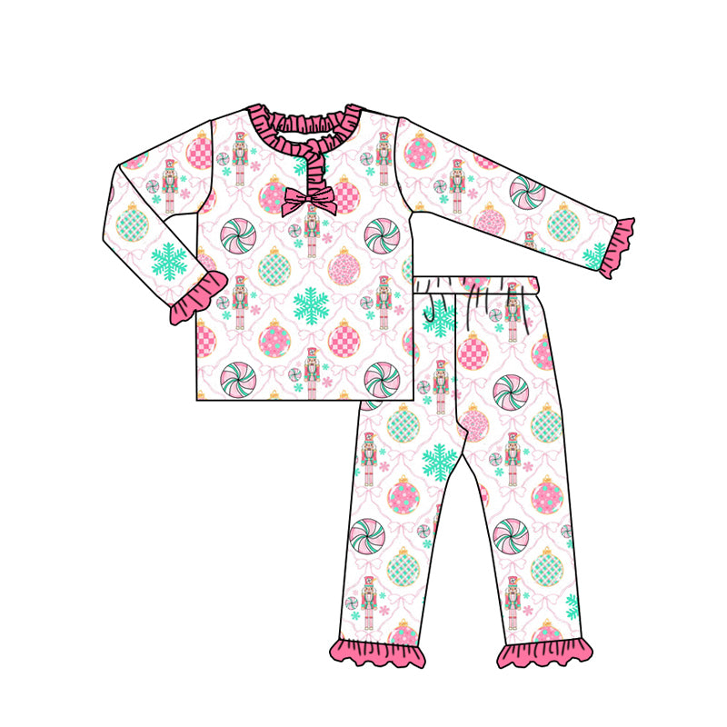 X911 GLP2770 Lollipop Pink Bow Pajama Set
