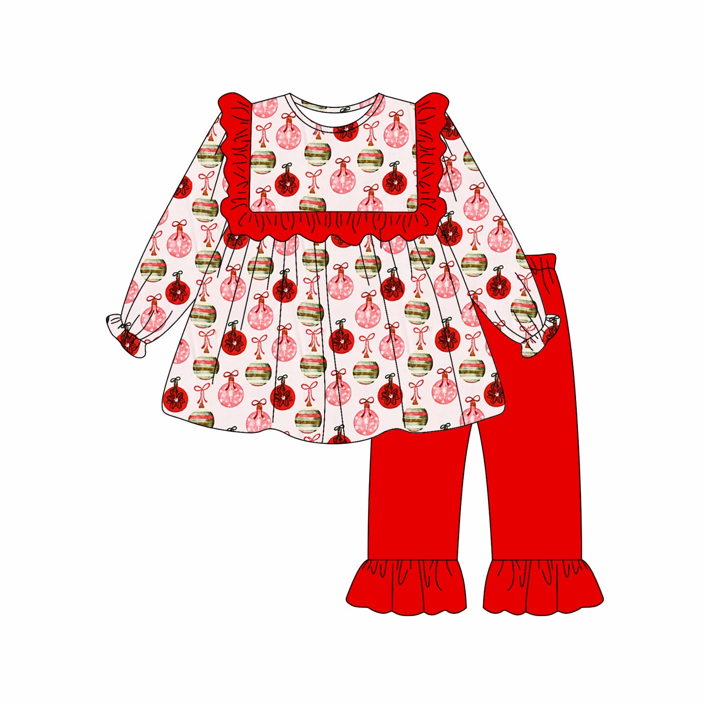 X906 GLP2811 Balloon Bow Pocket Girls Set