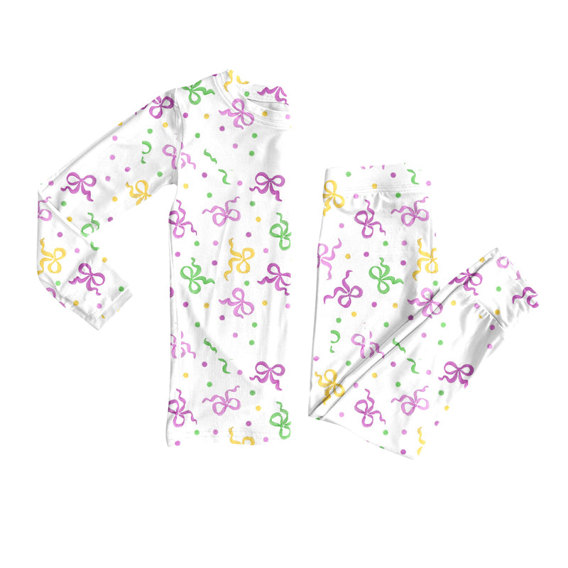 X927 Colorful Bow Long-Sleeve Suit GLP2920
