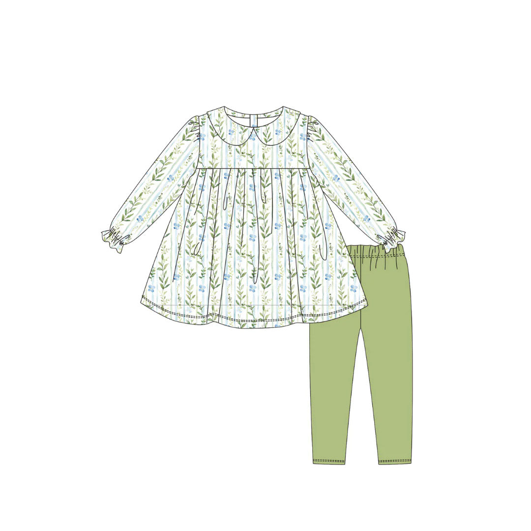X10.29 GLP2952 Pocket Grass Green Long-Sleeve Set