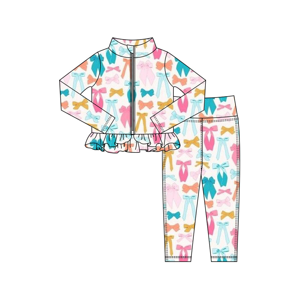 X10.16 GLP3000 Colorful Bow Zipper Yoga Set