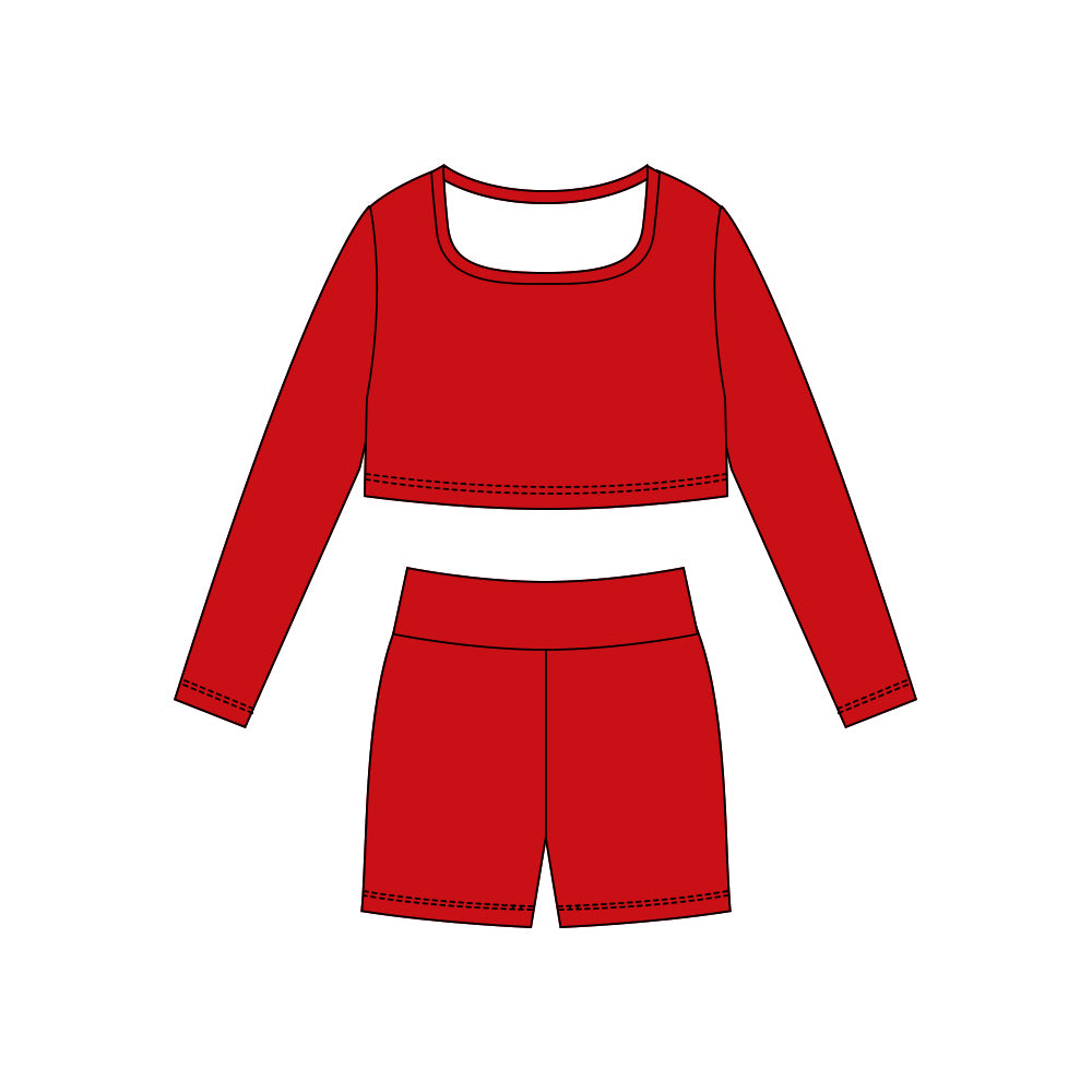 X10.27 GLS0039 Red Yoga Set