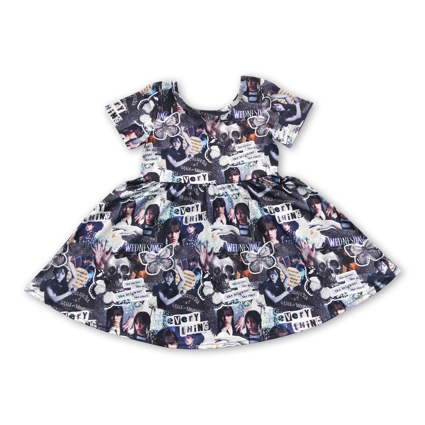 4.24GSD0332 Cartoon Girl Letter Summer Short Sleeve