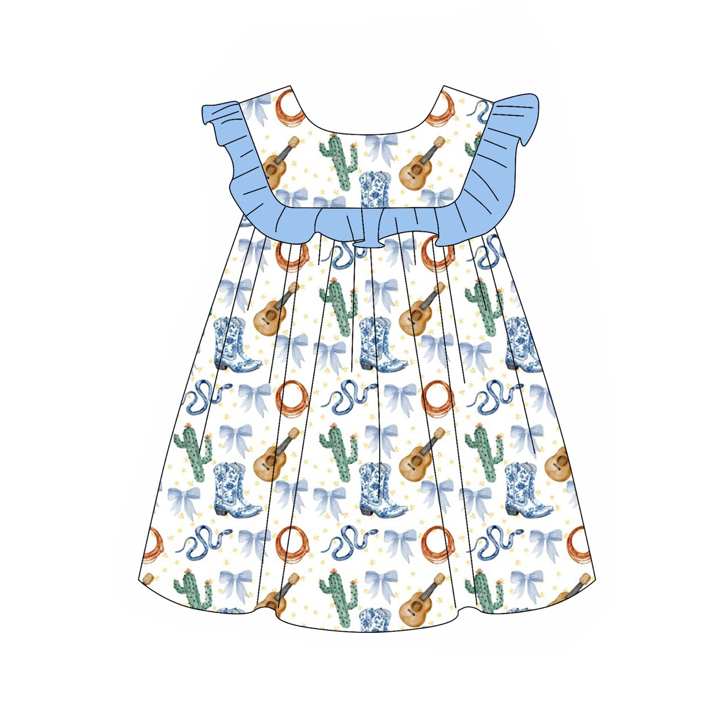 GSD2001 Cactus Guitar Dress