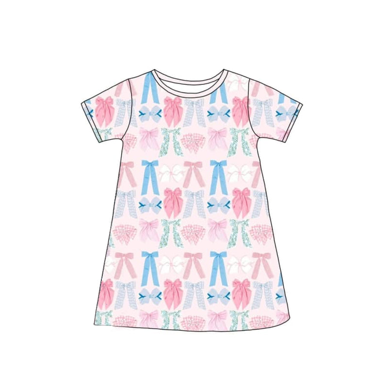 3.3GSD2035 Pink Bow Dress