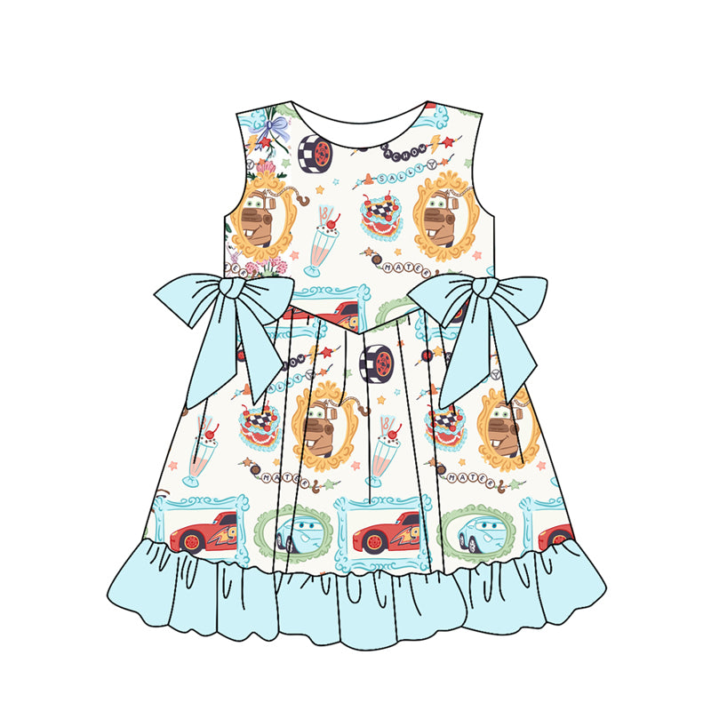 6.4GSD2061 Girls Cartoon Dress
