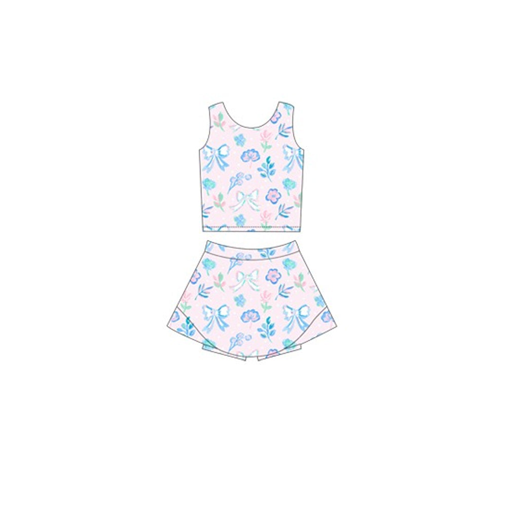 3.1GSD2122 blue flower yoga wear