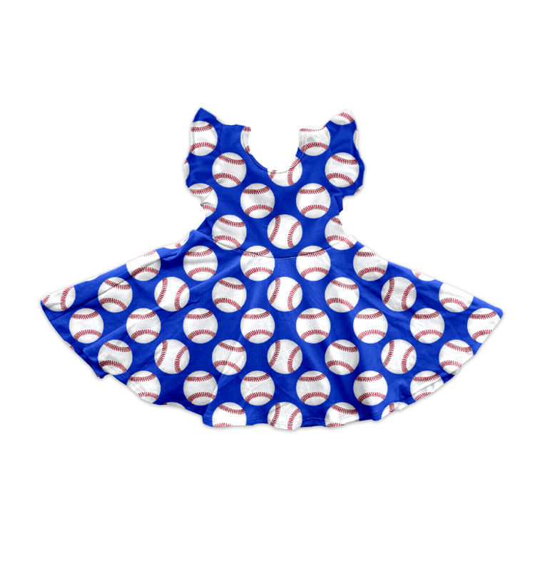 3.6GSD2134 blue baseball dress