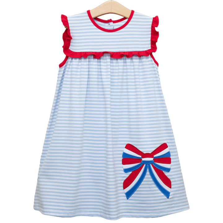 3.6GSD2137 Bow Striped Dress