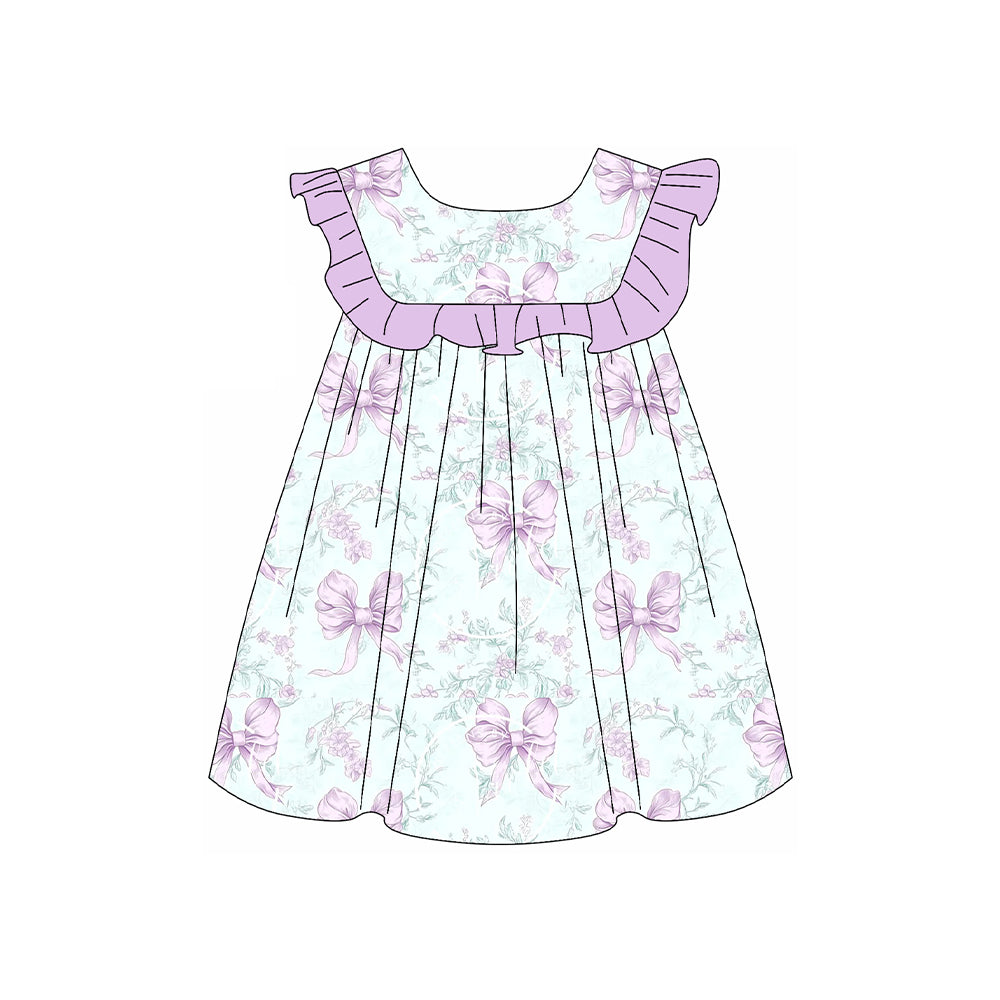 3.13GSD2158 Purple Flower Dress