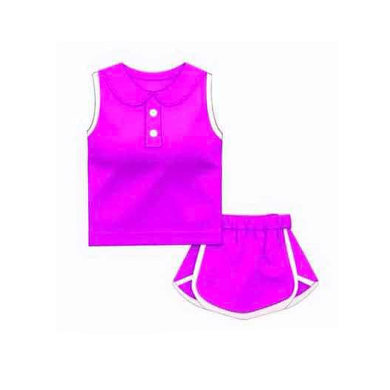 3.8GSD2164 purple cotton suit