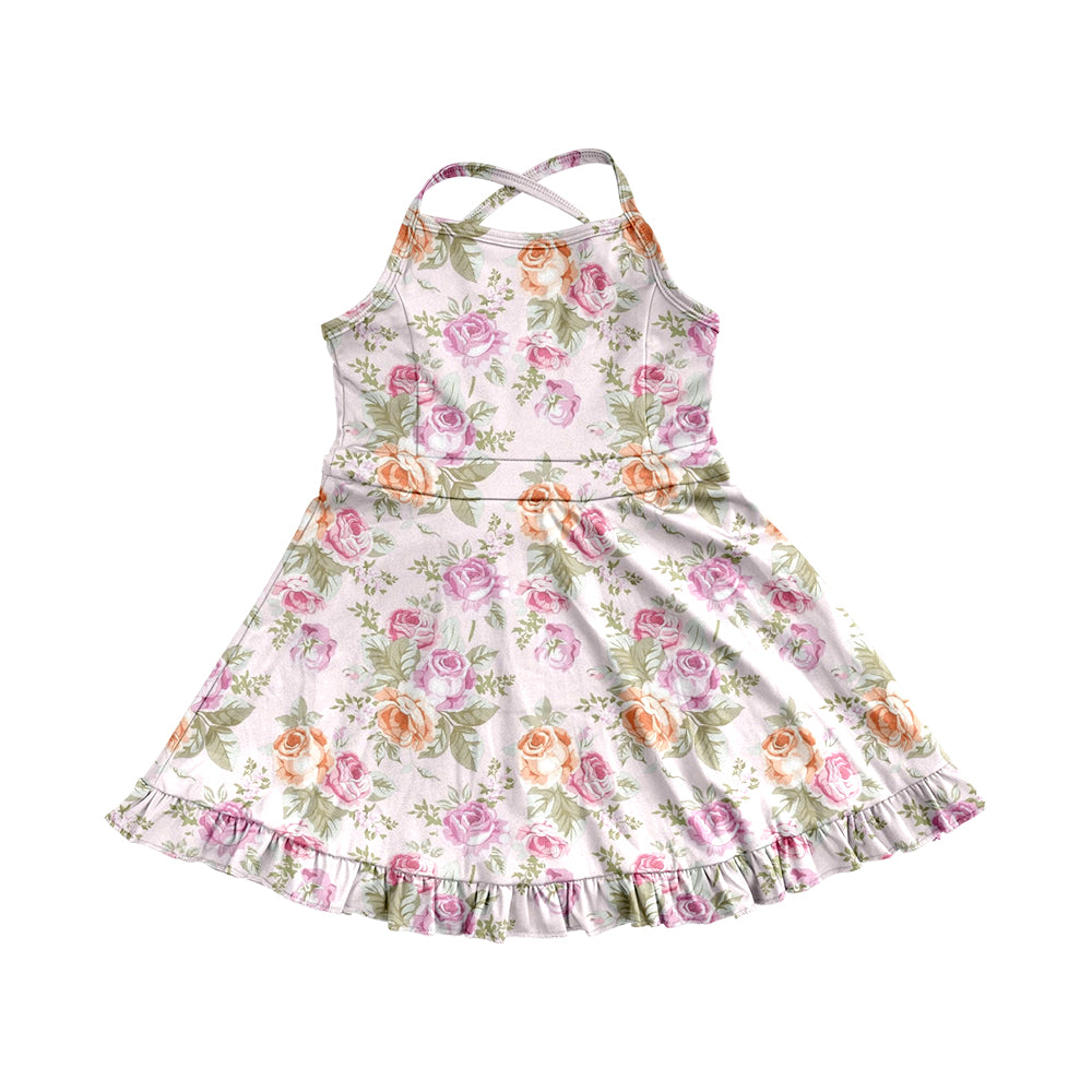 3.21GSD2280 Colorful flower sling yoga suit