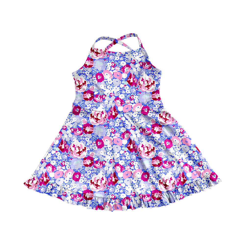 3.21GSD2285 Purple Flower Dress