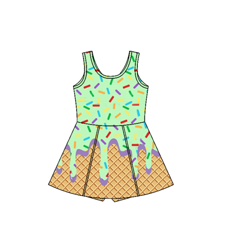 3.29GSD2420 Green Yoga Dress