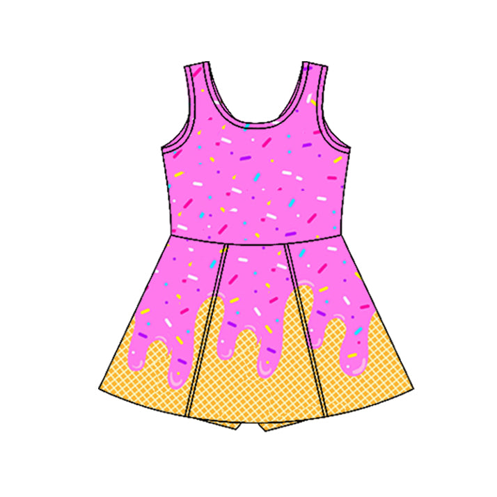 3.29GSD2421 Watermelon Red Yoga Dress