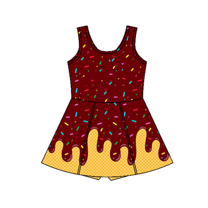 3.29GSD2423 Brown Yoga Dress