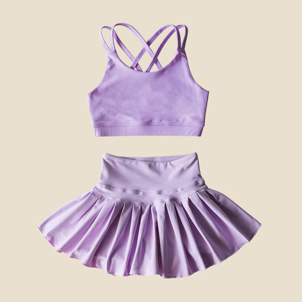 4.3GSD2434 Light Purple Yoga Set
