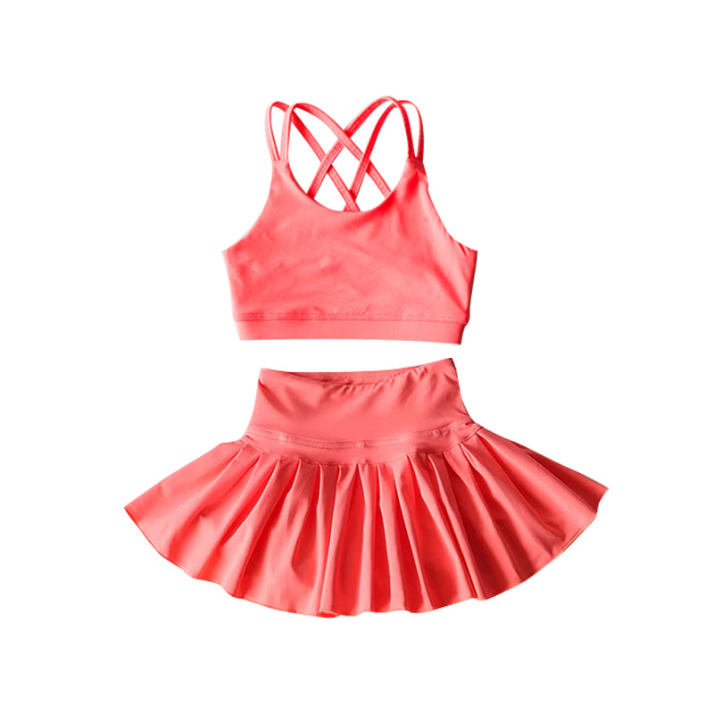 4.3GSD2436 Watermelon Red Yoga Set