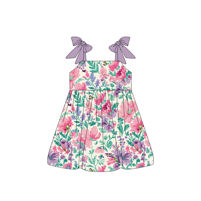 4.4GSD2464 Flower suspender dress