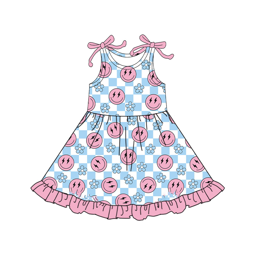 4.14 GSD2506 Smiley face suspender dress
